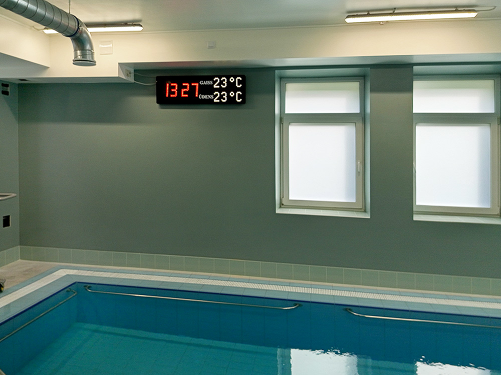 Rīgas veselības centrs, baseina tablo