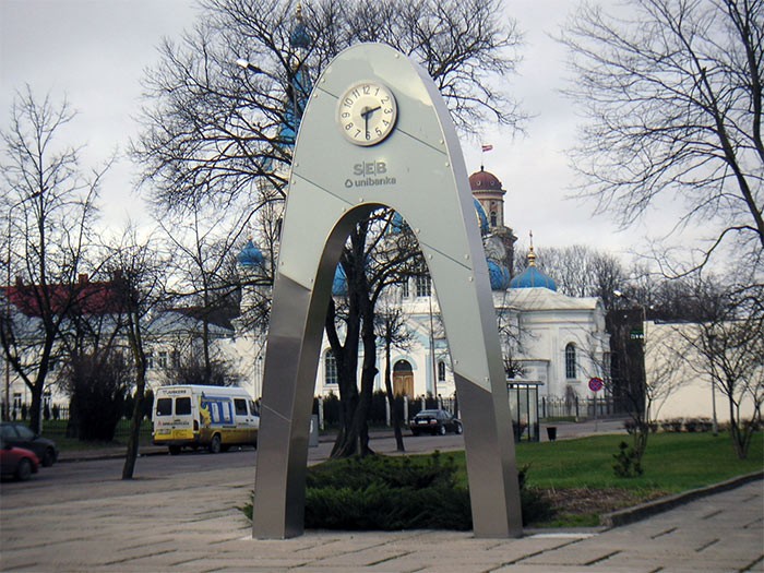 Jelgava, pilsētas pulkstenis „SEB Banka”
